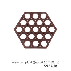 1pc Plastic Potholder Heat Insulation Pad Anti-scalding Bowl Mat