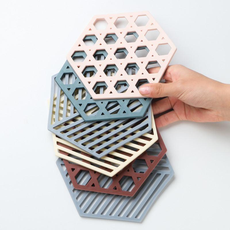 1pc Plastic Potholder Heat Insulation Pad Anti-scalding Bowl Mat