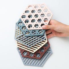 1pc Plastic Potholder Heat Insulation Pad Anti-scalding Bowl Mat