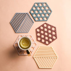 1pc Plastic Potholder Heat Insulation Pad Anti-scalding Bowl Mat