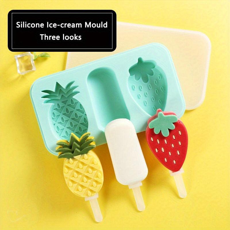 Platinum Silicone Ice Cream Mold with Lid for Homemade Popsicles