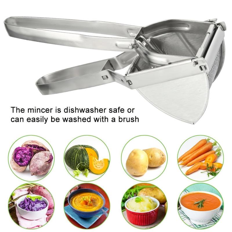 Stainless Steel Potato Ricer with Non Slip Handle