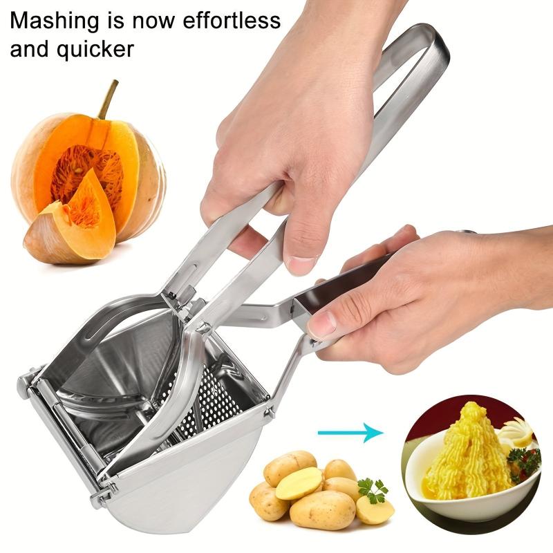 Stainless Steel Potato Ricer with Non Slip Handle