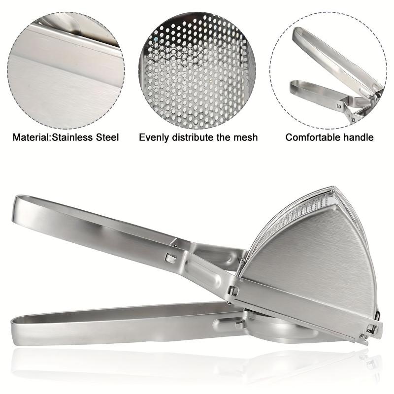 Stainless Steel Potato Ricer with Non Slip Handle