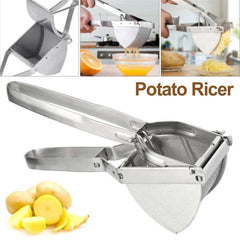 Stainless Steel Potato Ricer with Non Slip Handle