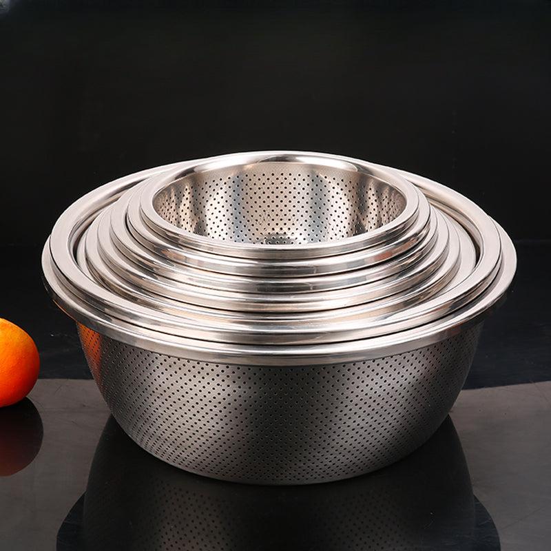 Stainless Steel Drain Basket Vegetable Washing Basin
