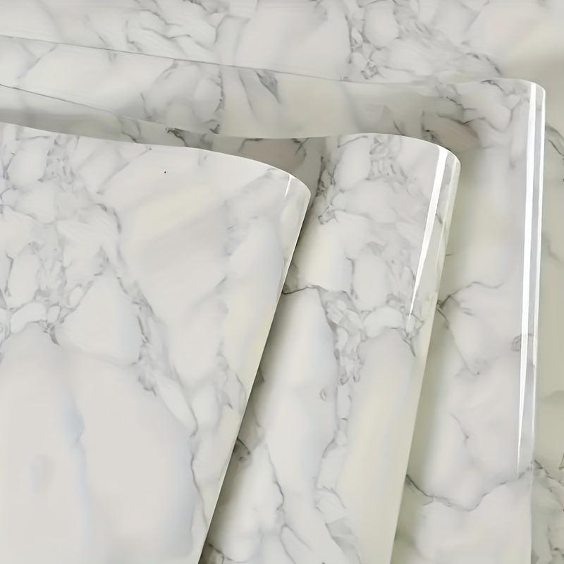 Marble Peel & Stick Wallpaper for Kitchen Waterproof Paper