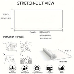 Marble Peel & Stick Wallpaper for Kitchen Waterproof Paper