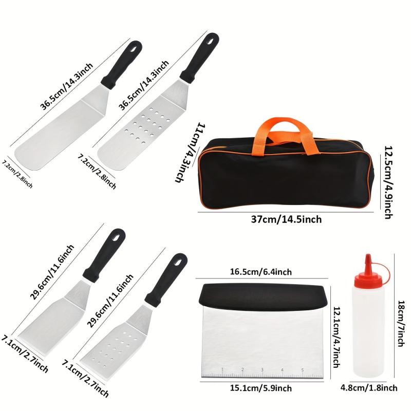 8pcs Baking Accessories Kit Griddle Tools Spatulas Set