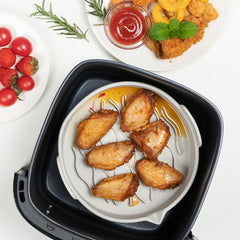 2pcs Silicone Air Fryer Cake Baking Pan Mats