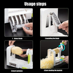 Manual Vegetable Spiralizer Zucchini Noodle Maker Multifunctional Slicer