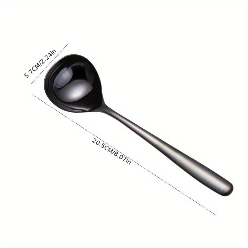 Stainless Steel Deep Soup Spoon Western Food Tableware Kitchen Ladle