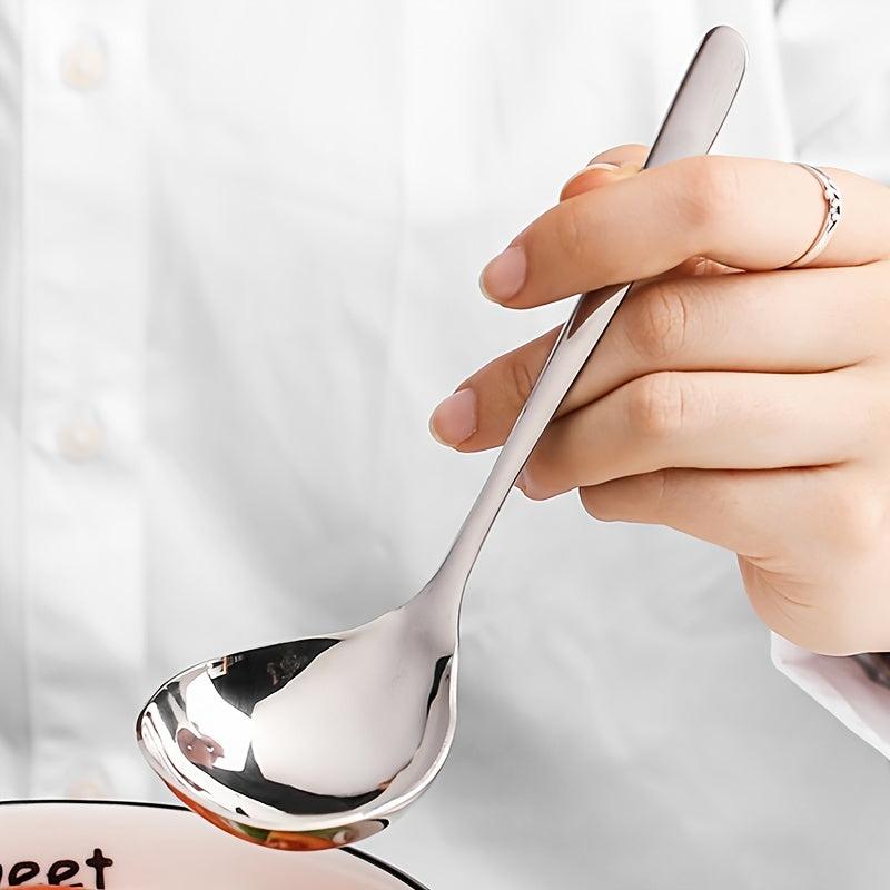 Stainless Steel Deep Soup Spoon Western Food Tableware Kitchen Ladle