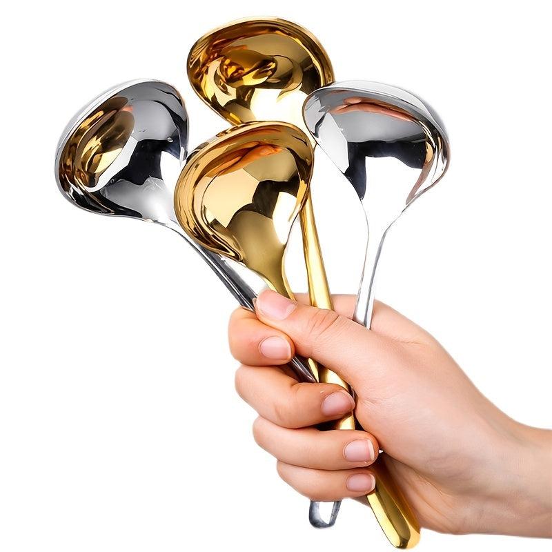 Stainless Steel Deep Soup Spoon Western Food Tableware Kitchen Ladle