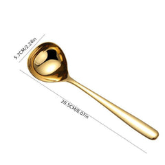 Stainless Steel Deep Soup Spoon Western Food Tableware Kitchen Ladle