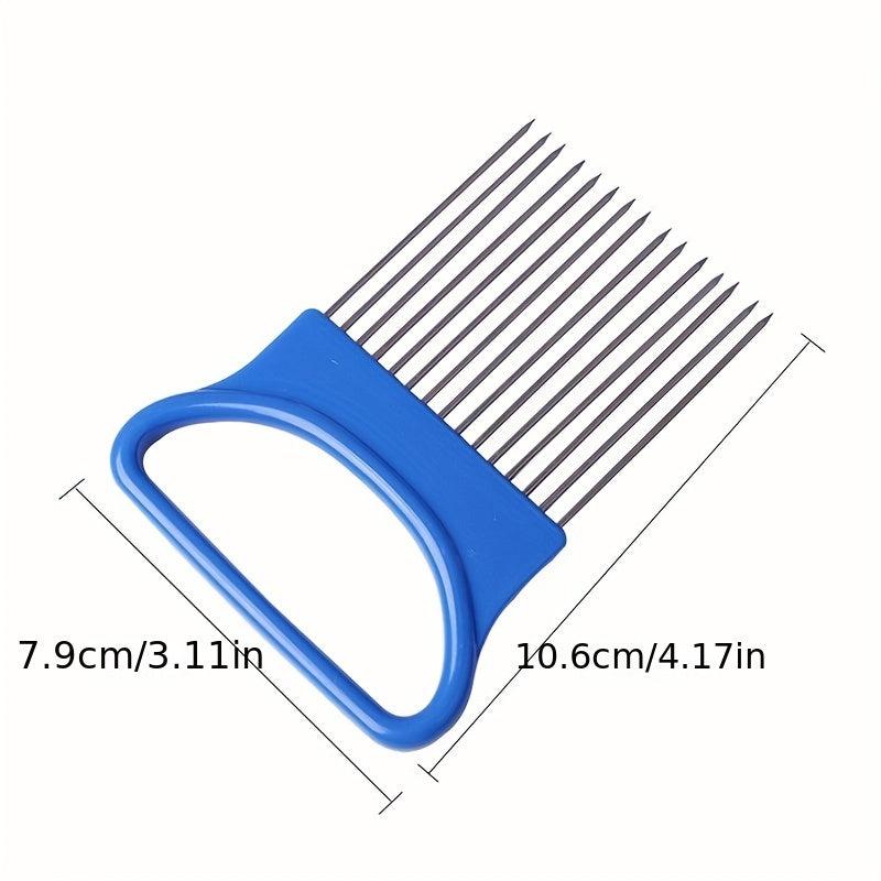 Stainless Steel Onion Needle Onion Fork Slicer Tomato Cutter