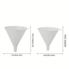 3pcs Multifunctional Kitchen Funnel Set Heat Resistant for Milk Wine Juice Honey