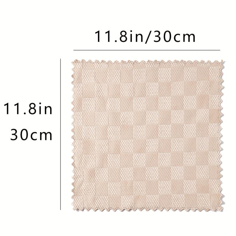 10pcs Microfiber Dish Cloth Wipes Kitchen Glass Scouring Pad Cleaning Rags