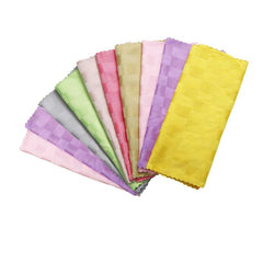 10pcs Microfiber Dish Cloth Wipes Kitchen Glass Scouring Pad Cleaning Rags