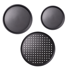Round Pizza Tray Non stick Baking Plate Pie Dish Pan