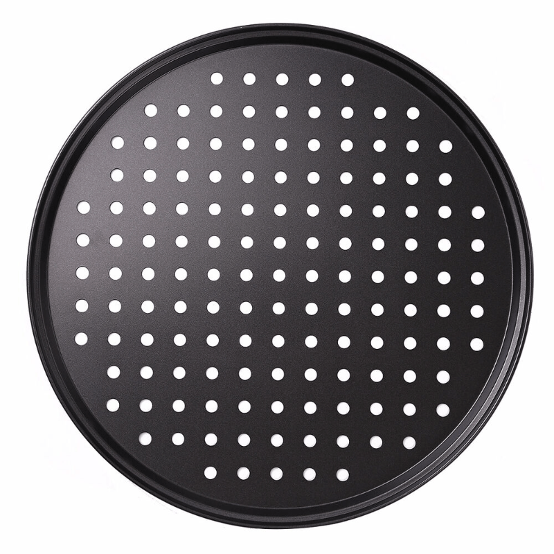 Round Pizza Tray Non stick Baking Plate Pie Dish Pan