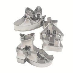 6pcs Halloween Cookie Cutters Stainless Steel Pastry Cutters Biscuit Molds