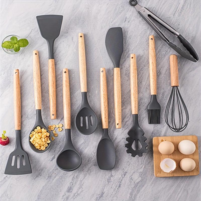 Non Stick Silicone Kitchen Utensil Set - 12pcs