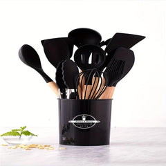Non Stick Silicone Kitchen Utensil Set - 12pcs