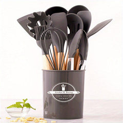 Non Stick Silicone Kitchen Utensil Set - 12pcs