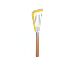 Fish Spatula Stainless Steel Wooden Handle, Slotted Turner Kitchen Cook