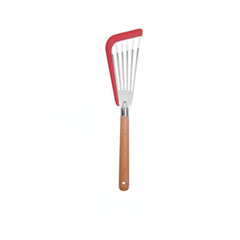 Fish Spatula Stainless Steel Wooden Handle, Slotted Turner Kitchen Cook