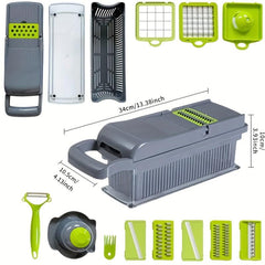 Multifunctional Vegetable Chopper & Slicer with Container - Easy Cutting