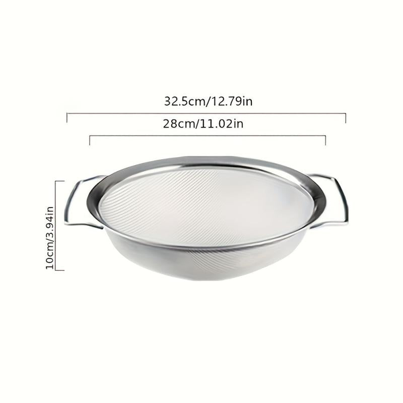 3pcs Stainless Steel Drain Basket Vegetable Washing Basket