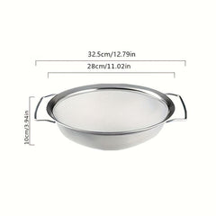 3pcs Stainless Steel Drain Basket Vegetable Washing Basket