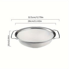 3pcs Stainless Steel Drain Basket Vegetable Washing Basket