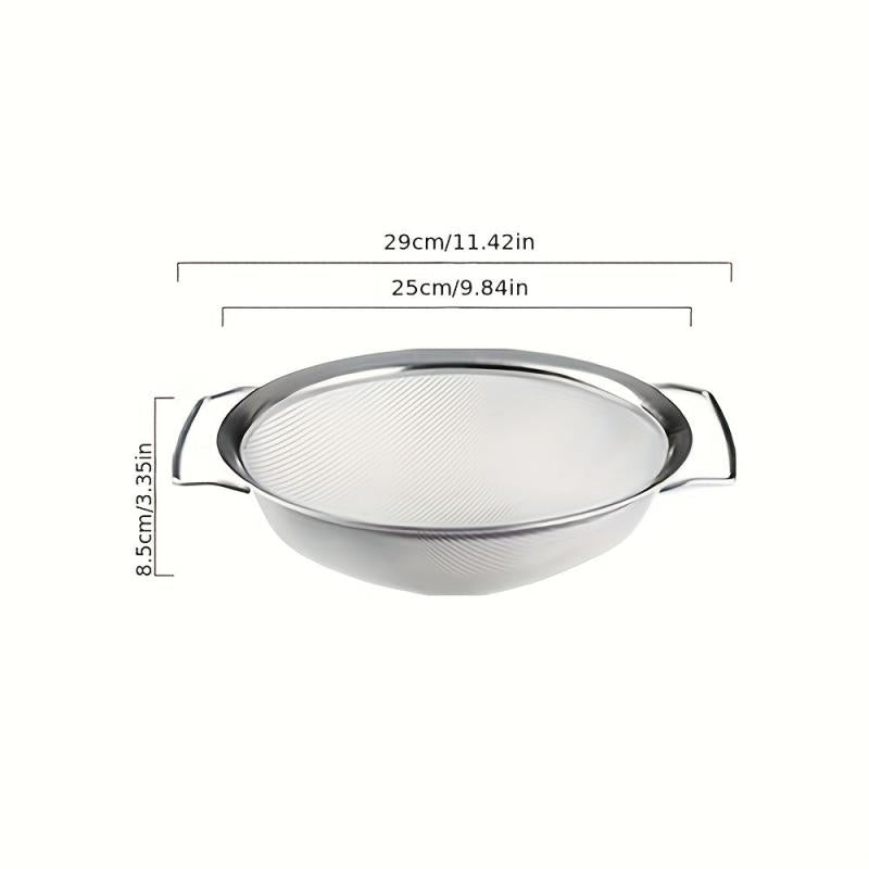 3pcs Stainless Steel Drain Basket Vegetable Washing Basket