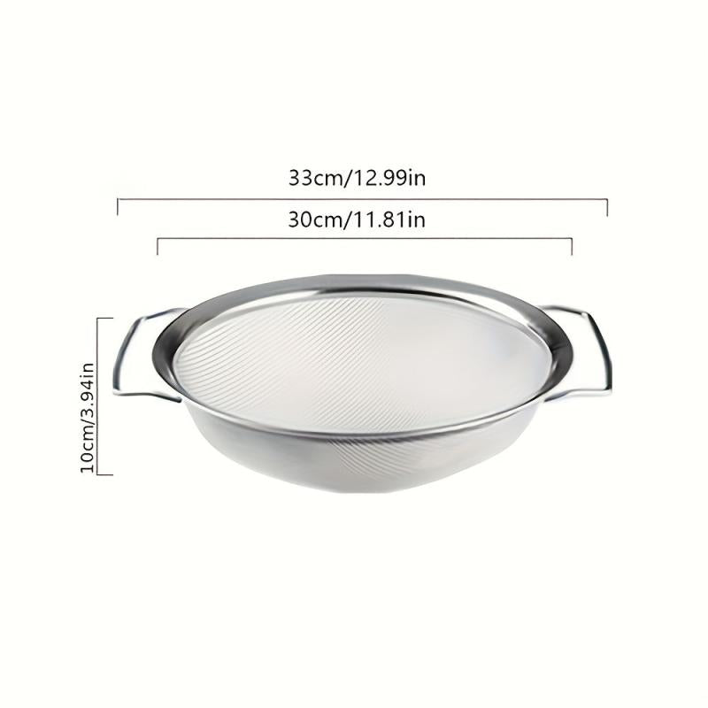 3pcs Stainless Steel Drain Basket Vegetable Washing Basket