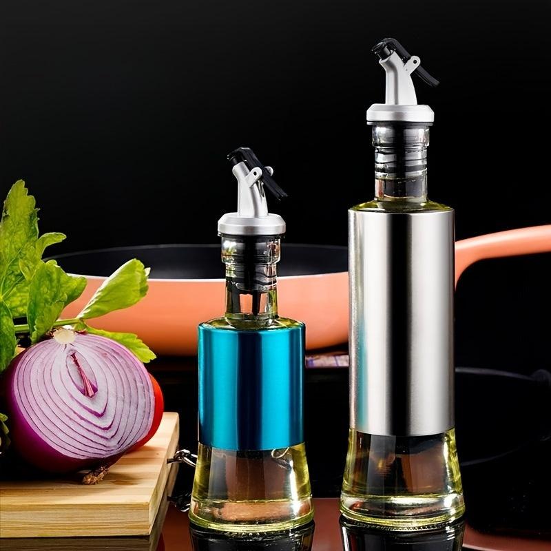 Stainless Steel Olive Bottle with Nozzle for Kitchen Seasoning