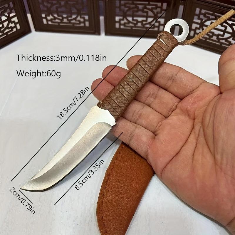 Thickened Paring Knife with Sheath for Camping Kitchen