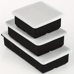 Silicone Ice Cube Mold Ball Shape Tray with Lid for Whiskey Ice Balls