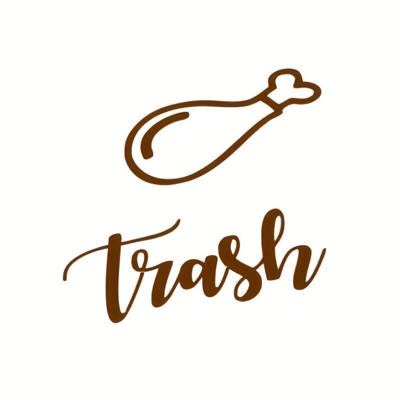 Recycle Trash Can Identification Sticker