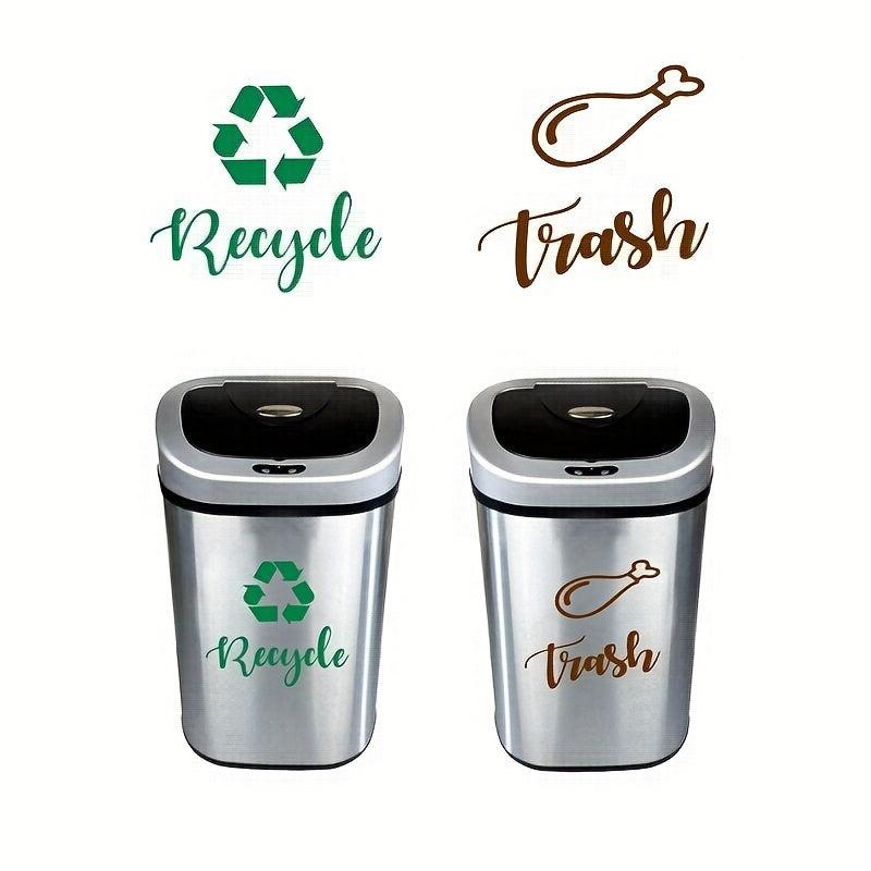 Recycle Trash Can Identification Sticker