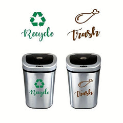 Recycle Trash Can Identification Sticker