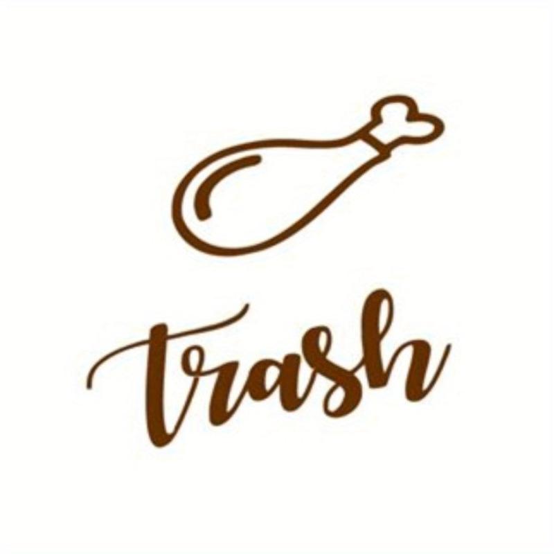 Recycle Trash Can Identification Sticker