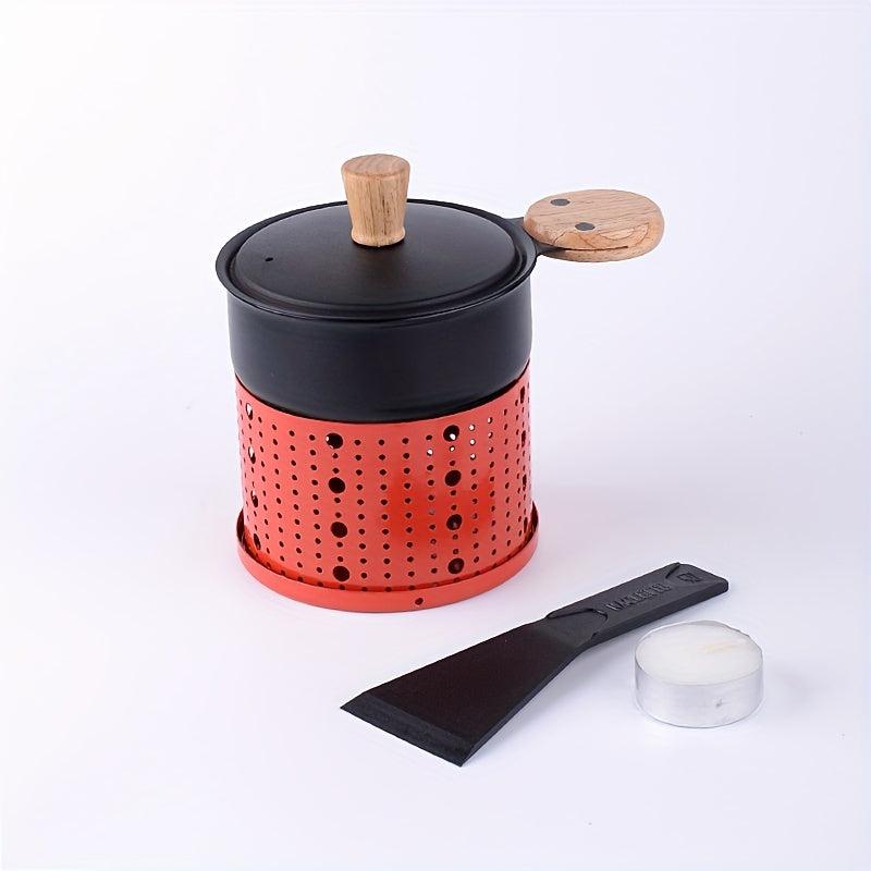 Non Stick Cheese Grill and Fondue Set for Indoor and Outdoor Use