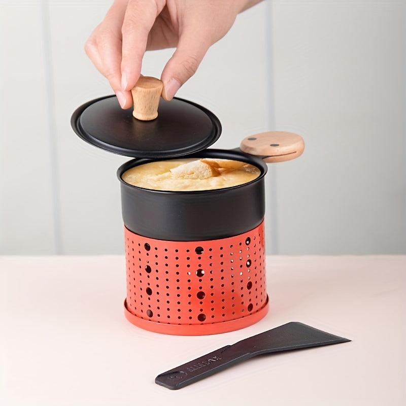 Non Stick Cheese Grill and Fondue Set for Indoor and Outdoor Use