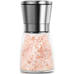Pepper Grinder Glass Spice Mill Manual Crusher Reusable Bottle
