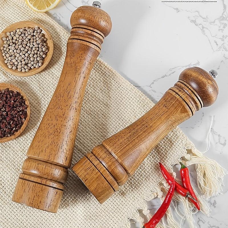 Wooden Spice Grinder Manual Pepper Mill Sea Salt Ginder