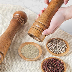 Wooden Spice Grinder Manual Pepper Mill Sea Salt Ginder