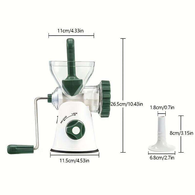 Stainless Steel Manual Meat Grinder - Easy Meat Grinding for Home Cooking